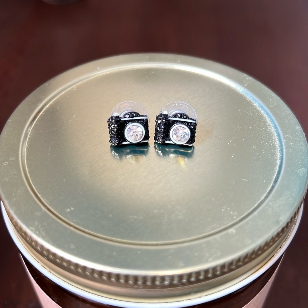 Betsey Johnson Camera Earrings